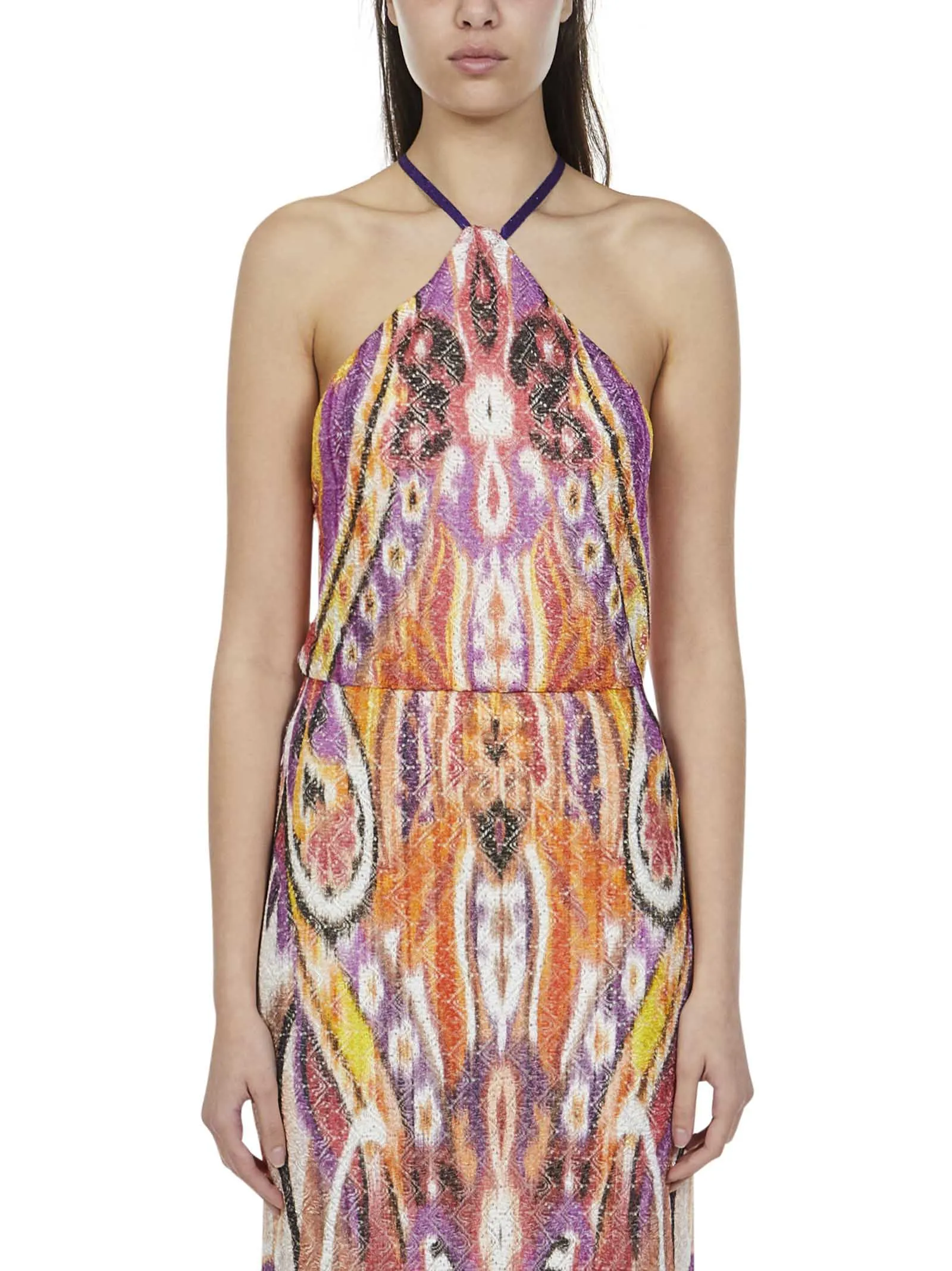 Etro Printed Halterneck Maxi Dress