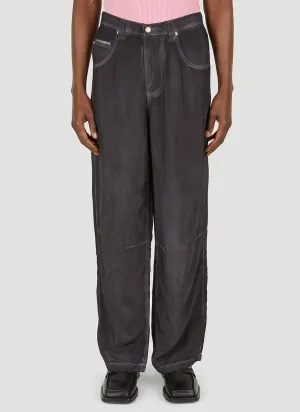 Eytys Titan Logo Patch High-Rise Pants