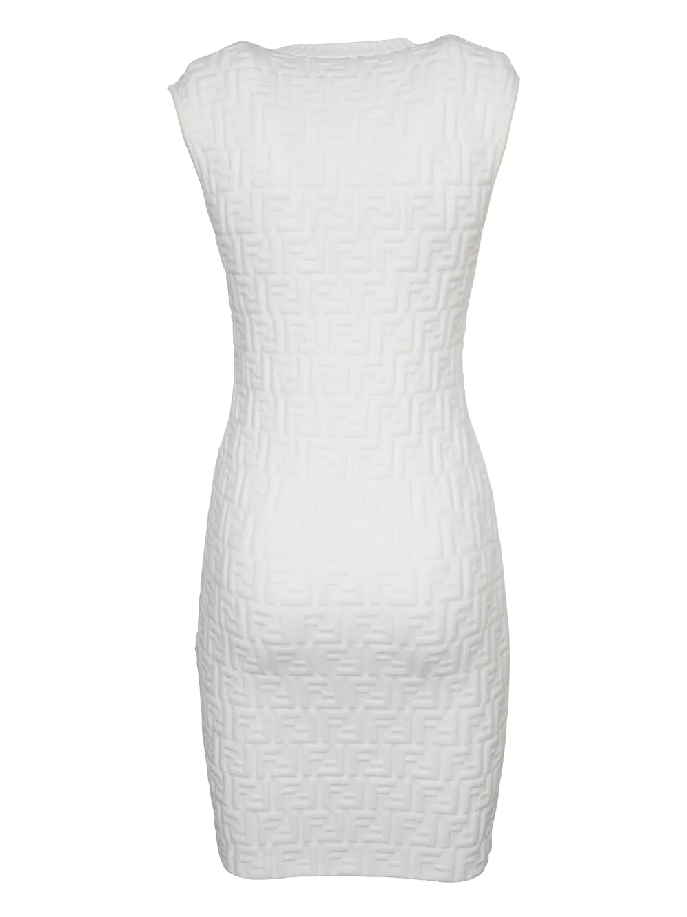 Fendi Monogram Jacquard Sleeveless Dress
