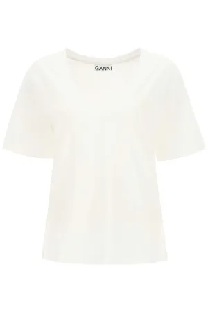 Ganni Software Jersey V-Neck T-Shirt
