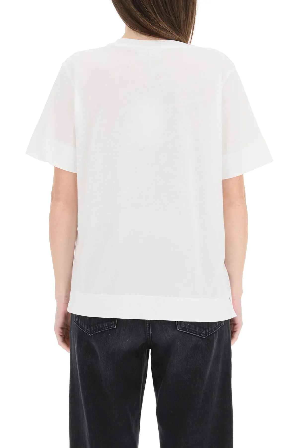 Ganni Software Jersey V-Neck T-Shirt