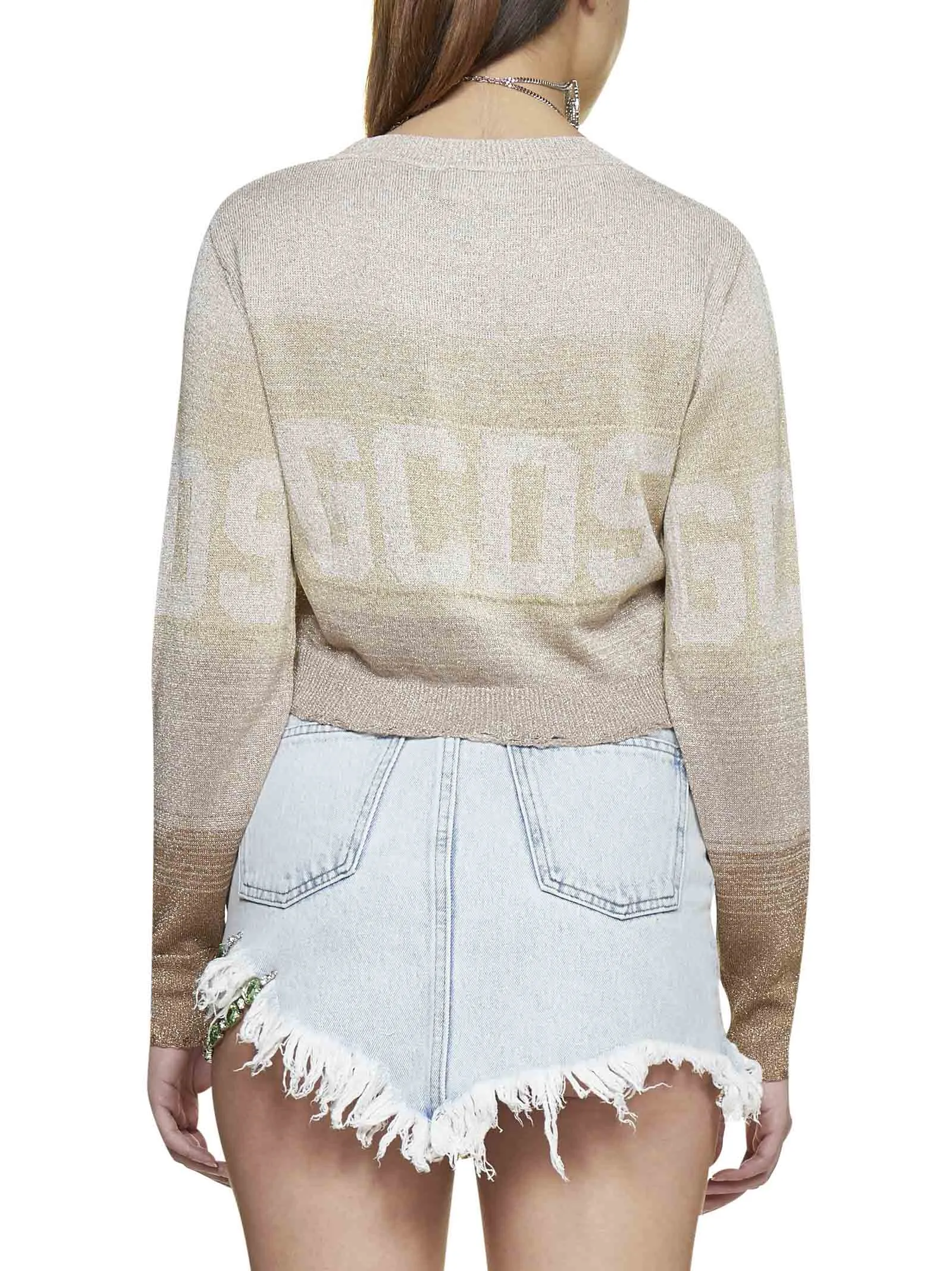 GCDS Bling Mini Denim Skirt