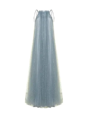 Giorgio Armani Sequinned Tulle Maxi Dress