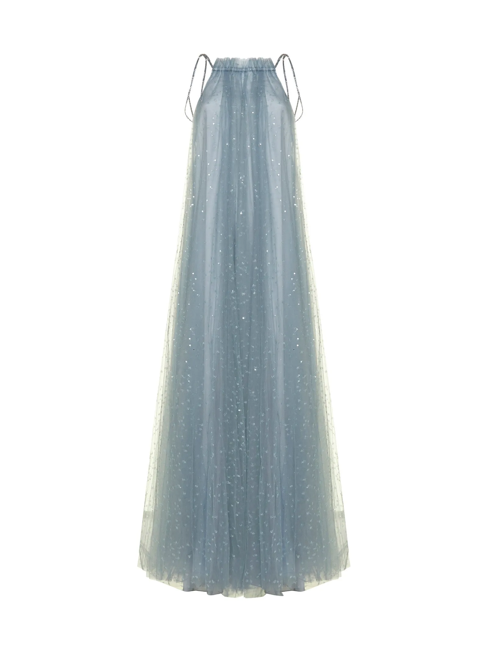 Giorgio Armani Sequinned Tulle Maxi Dress