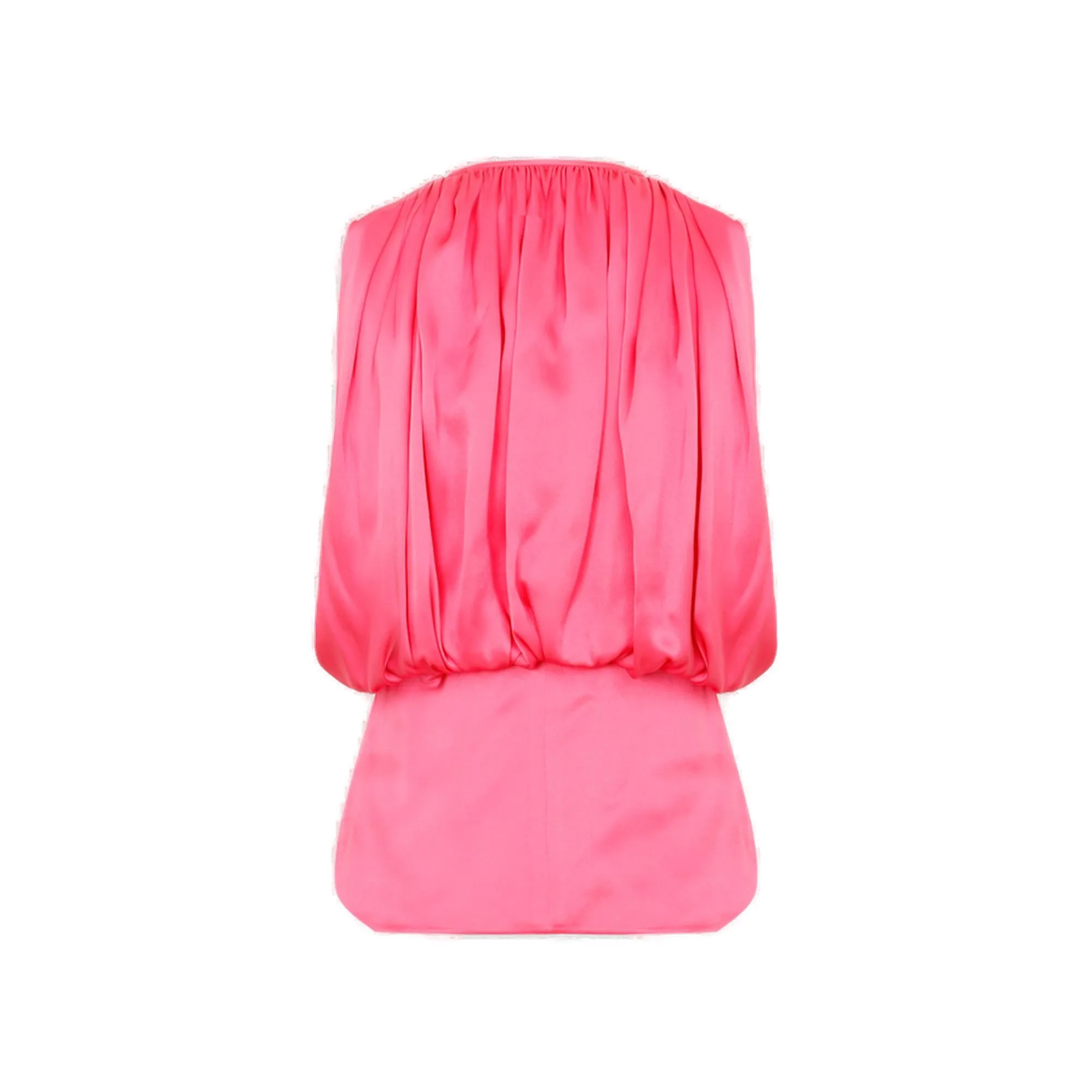 Giorgio Armani Sleeveless Satin Pleated Top