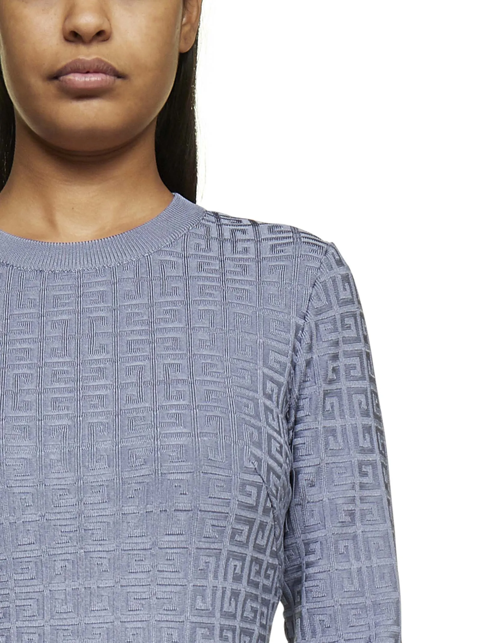 Givenchy 4G Jacquard Long-Sleeve Dress