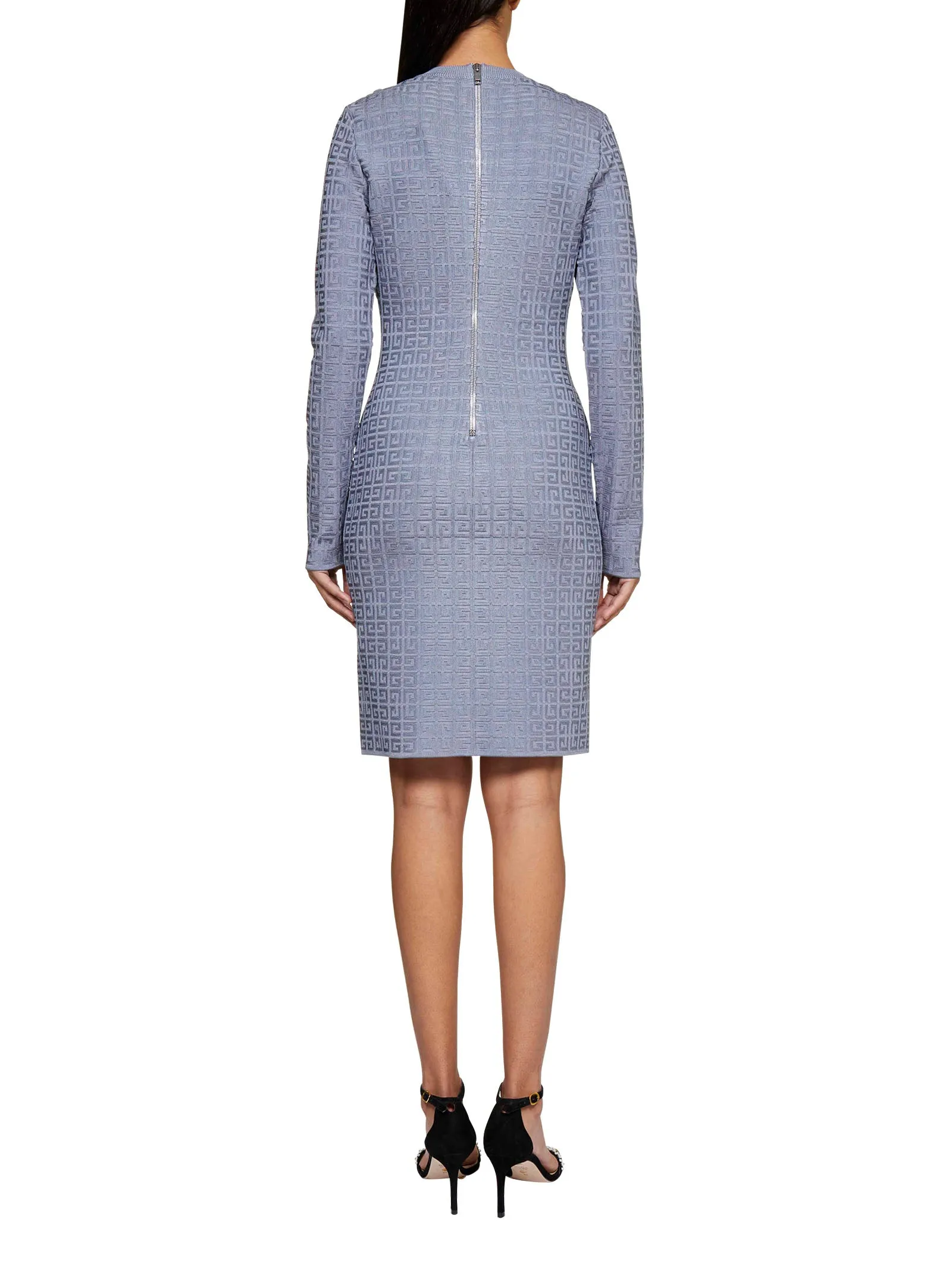 Givenchy 4G Jacquard Long-Sleeve Dress