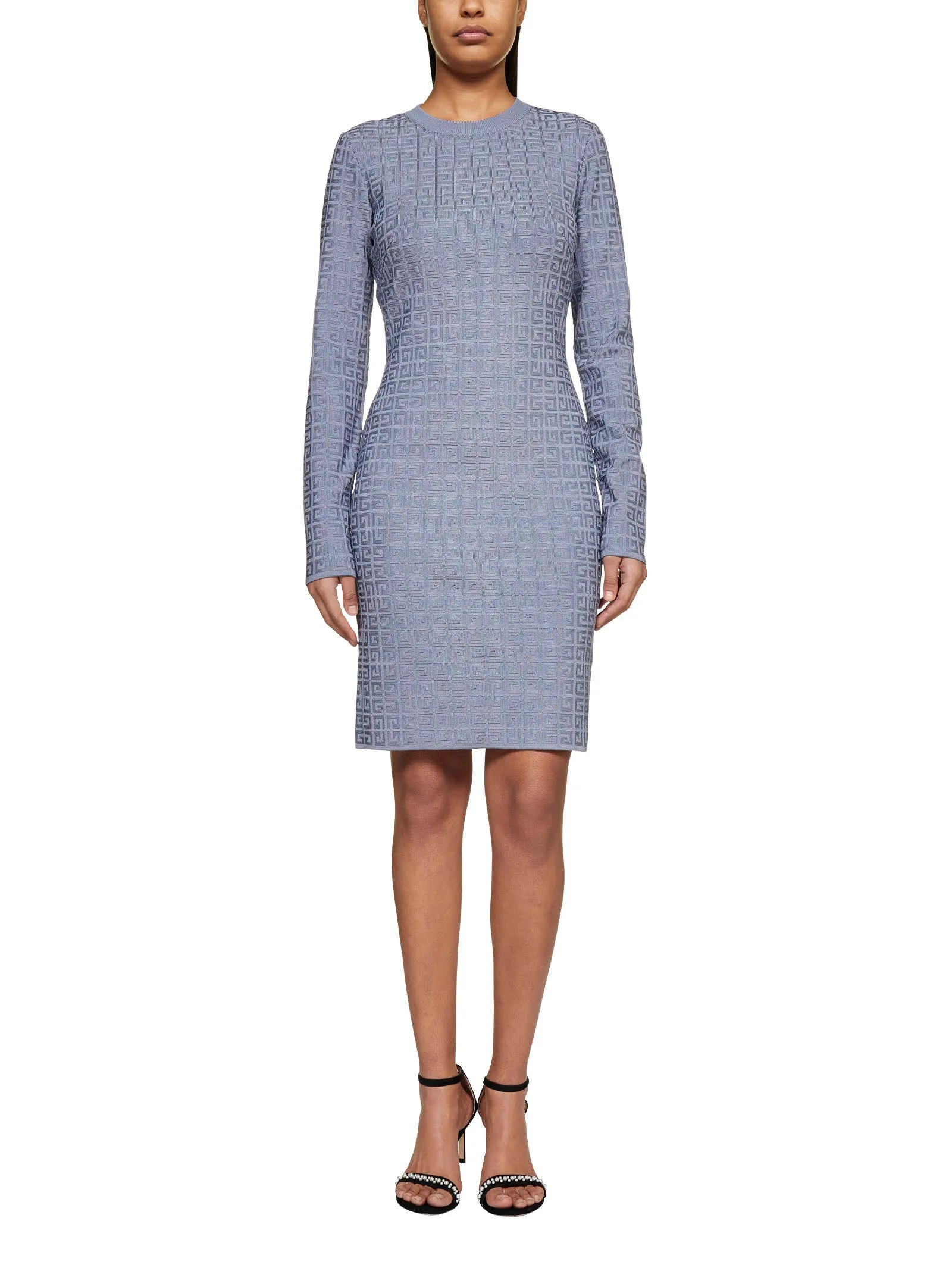 Givenchy 4G Jacquard Long-Sleeve Dress