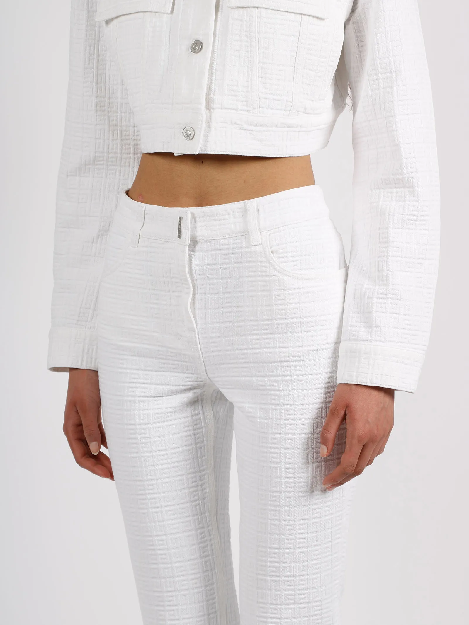 Givenchy Logo Plaque Straight Leg Trousers