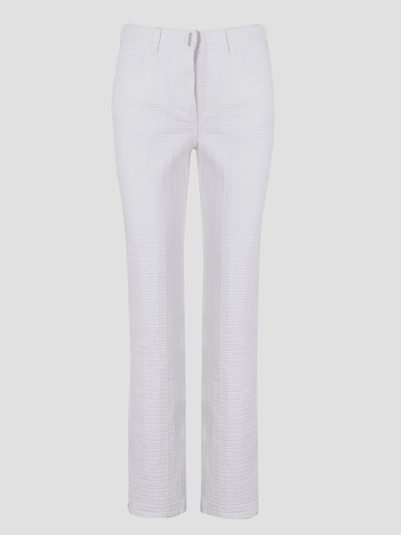 Givenchy Logo Plaque Straight Leg Trousers
