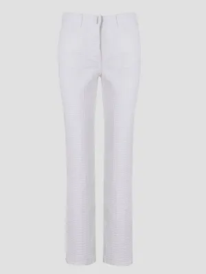 Givenchy Logo Plaque Straight Leg Trousers
