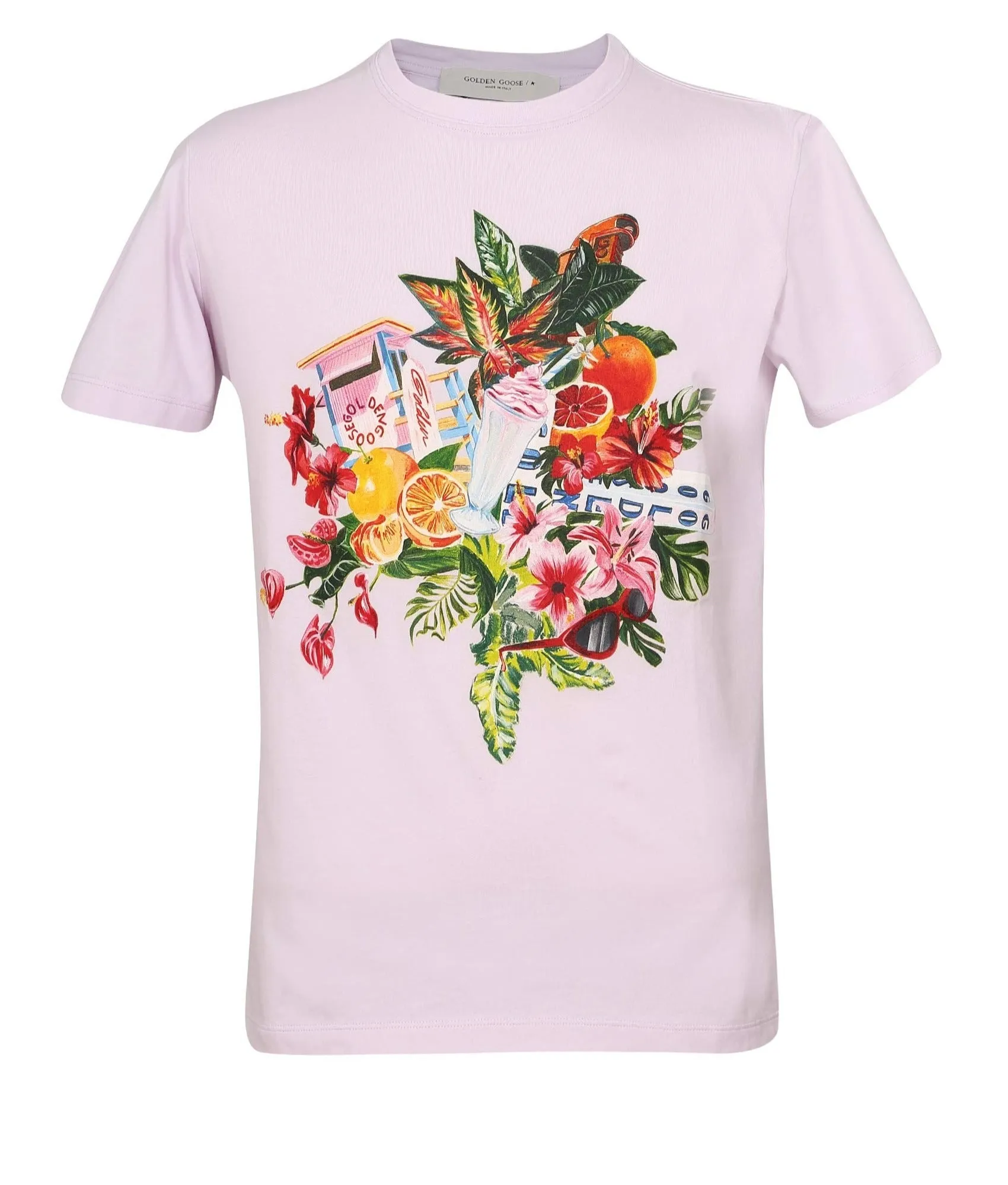 Golden Goose Deluxe Brand Floral Printed Crewneck T-Shirt
