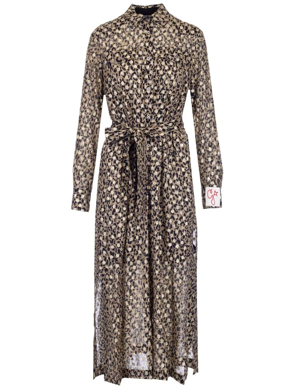 Golden Goose Deluxe Brand Leopard Print Midi Dress