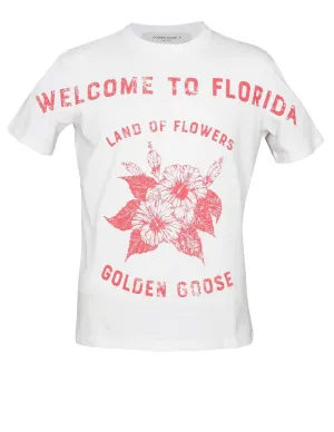 Golden Goose Deluxe Brand Slogan Printed Crewneck T-Shirt