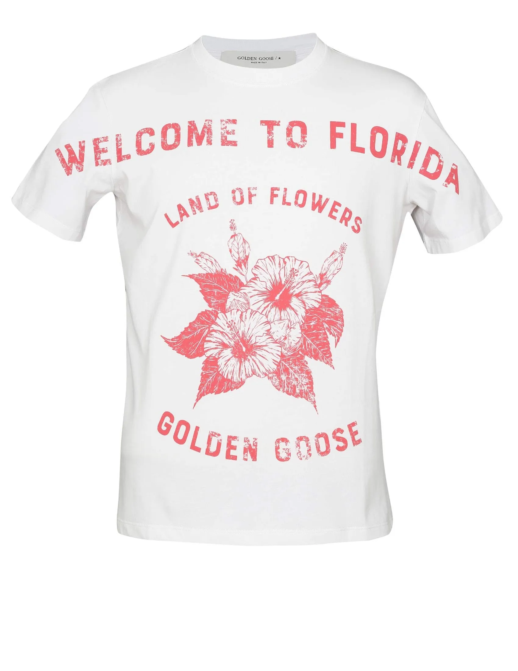 Golden Goose Deluxe Brand Slogan Printed Crewneck T-Shirt