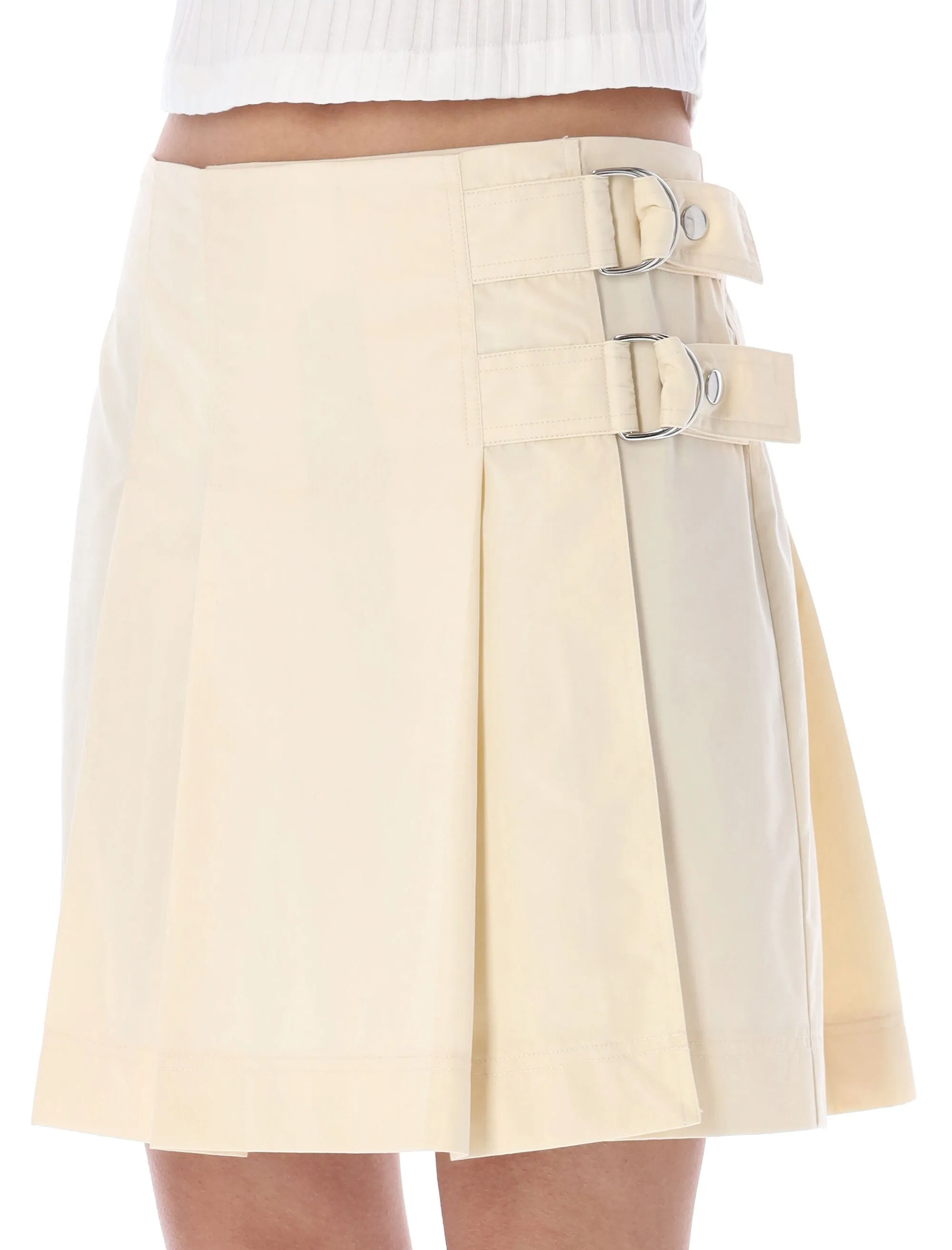 Helmut Lang Pleated Wrap Mini Skirt
