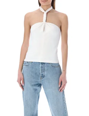 Helmut Lang Twisted Halter Tank Top