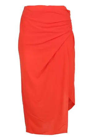 Helmut Lang Twisted Wrap Midi Skirt