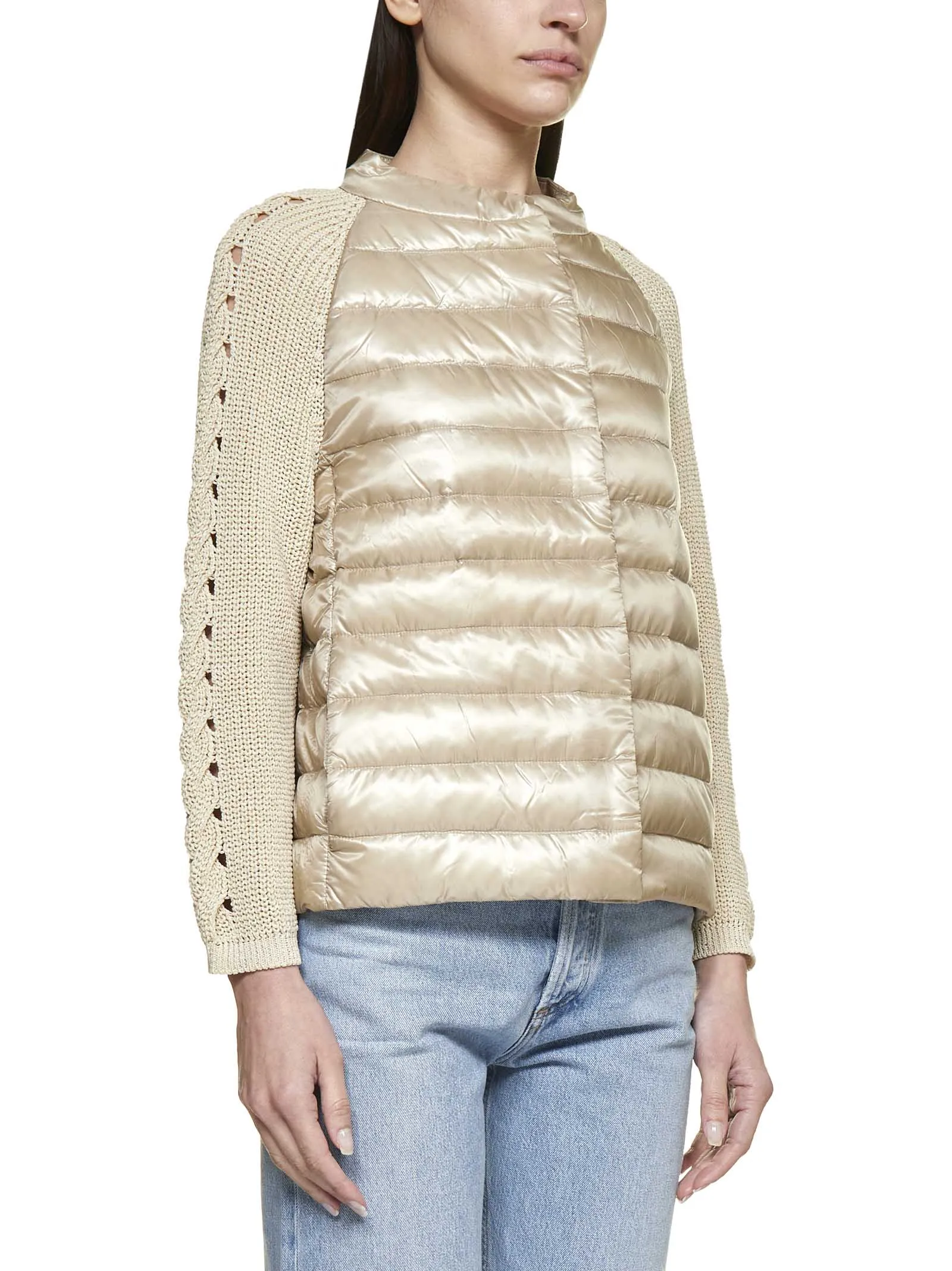 Herno Buttoned Long-Sleeved Padded Jacket
