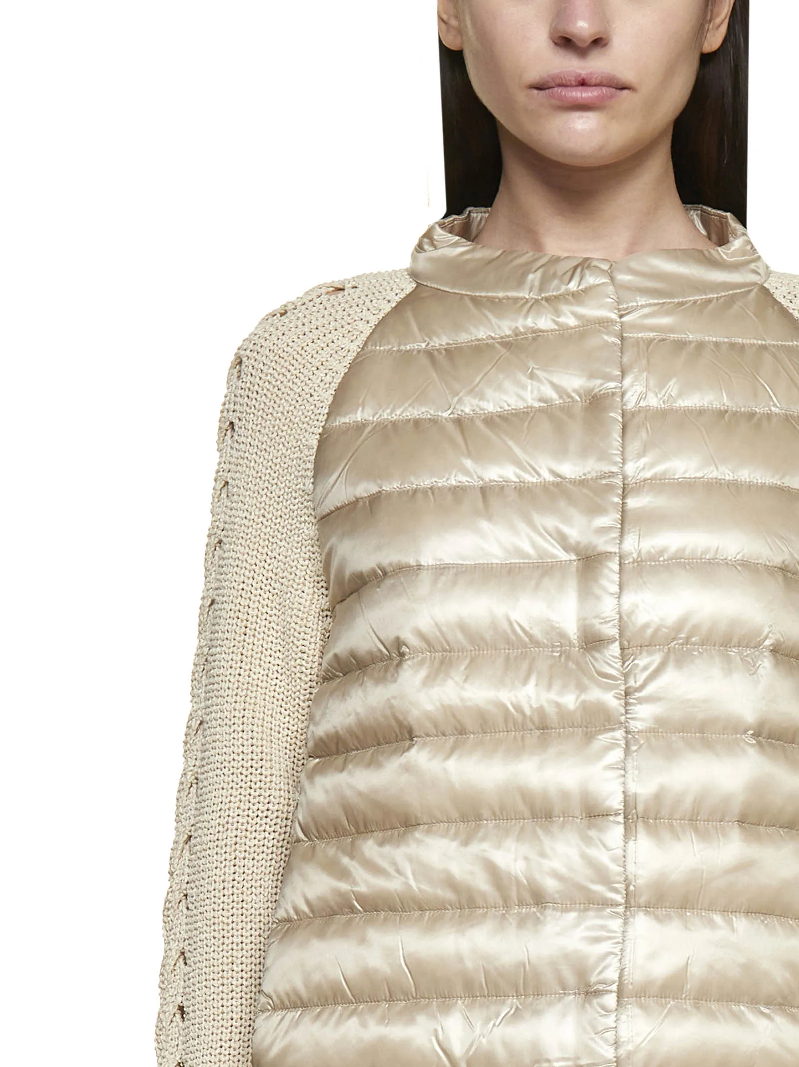Herno Buttoned Long-Sleeved Padded Jacket