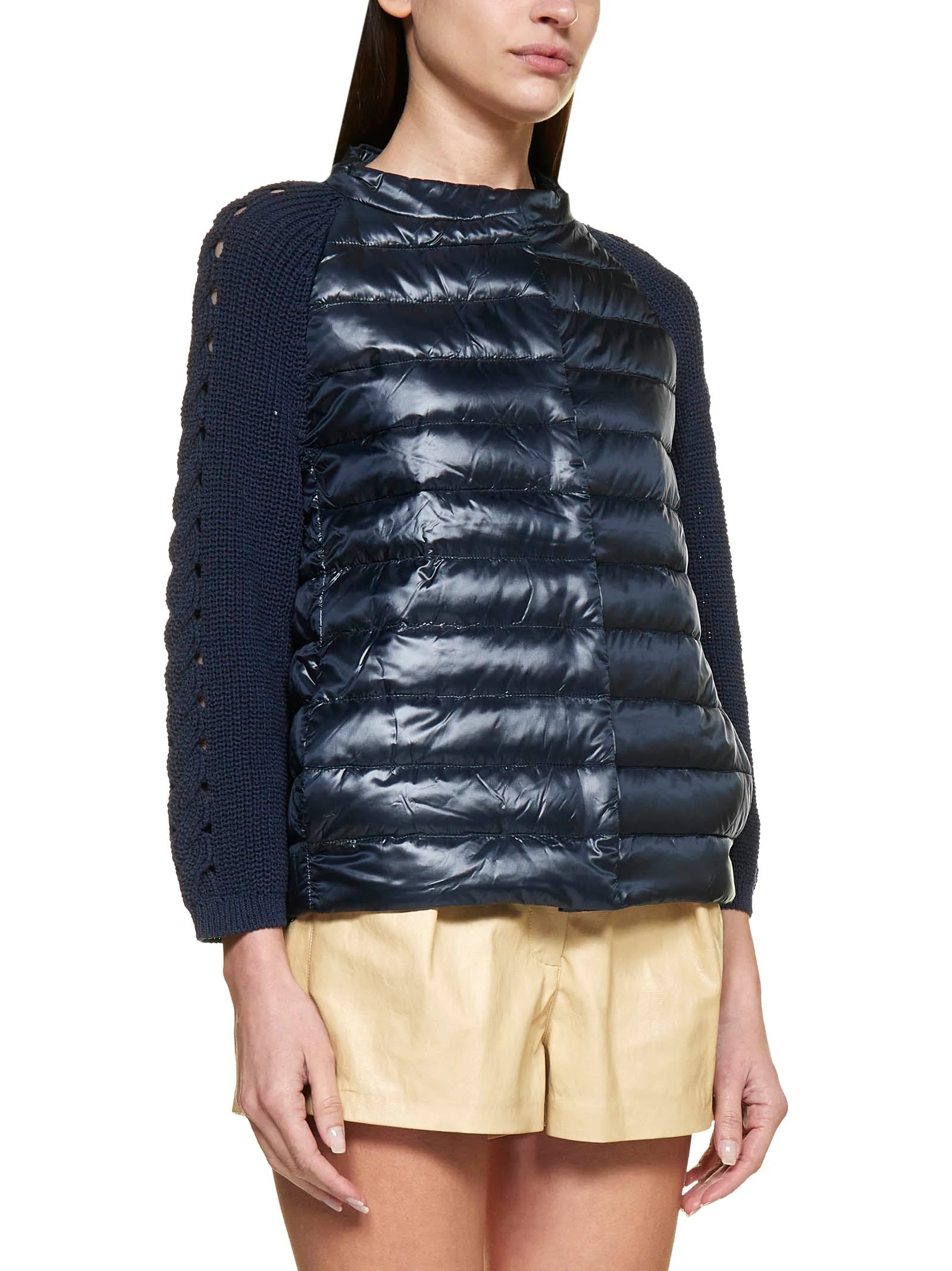 Herno Buttoned Long-Sleeved Padded Jacket