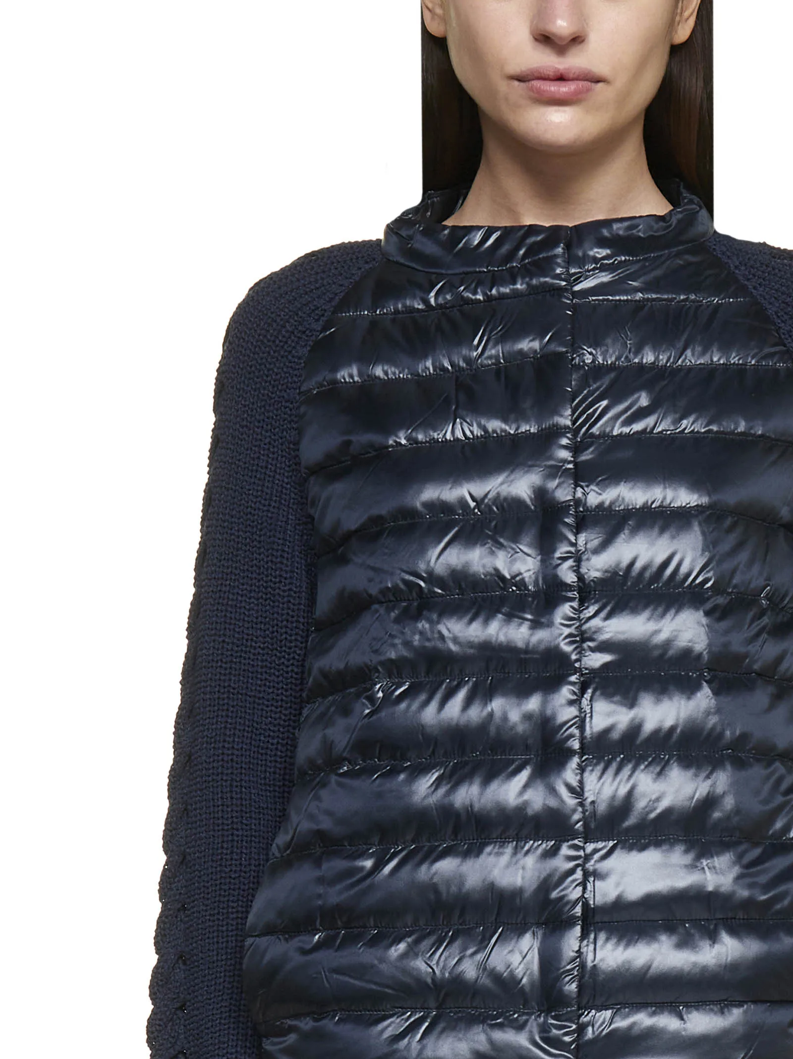 Herno Buttoned Long-Sleeved Padded Jacket