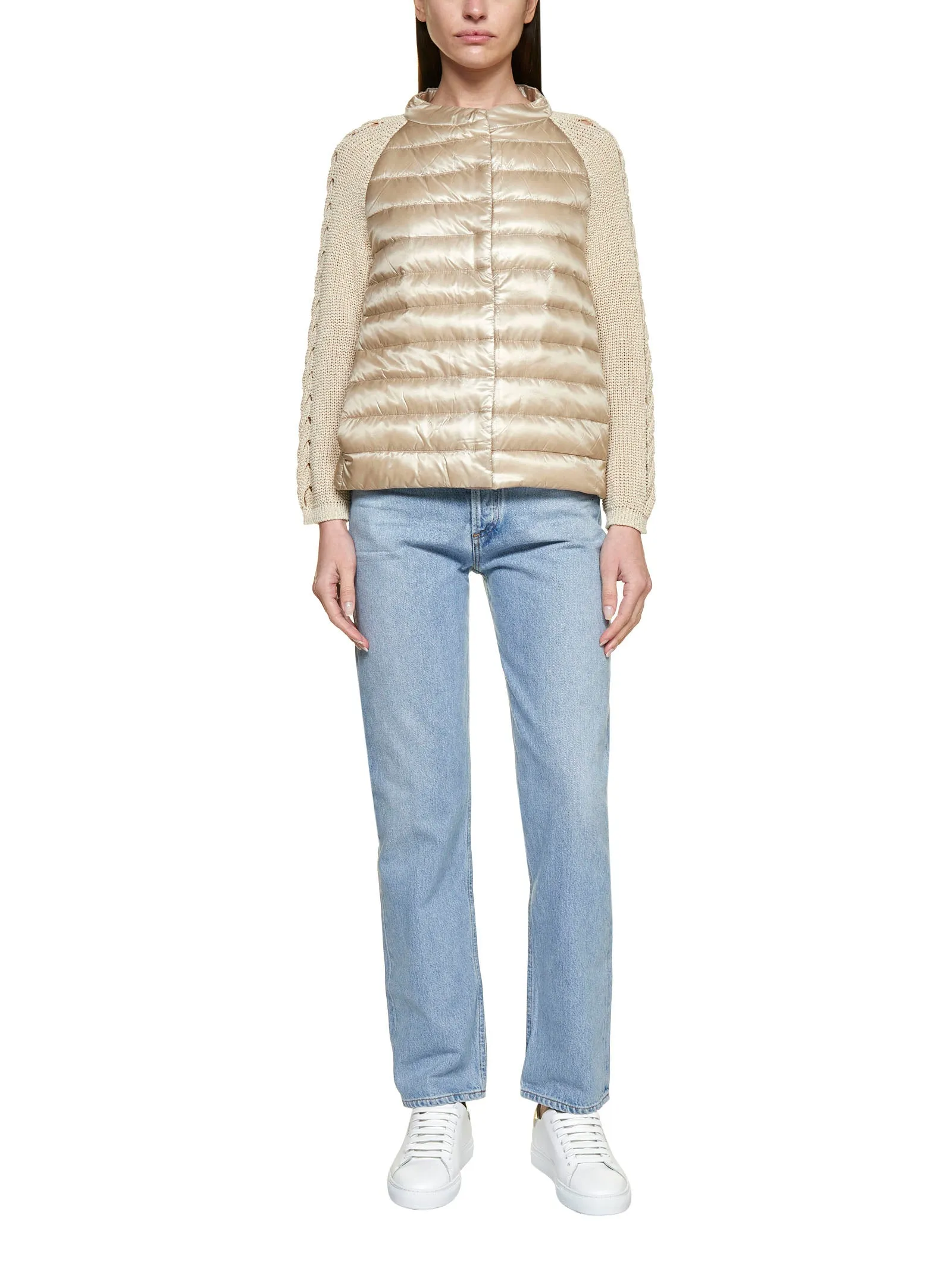 Herno Buttoned Long-Sleeved Padded Jacket