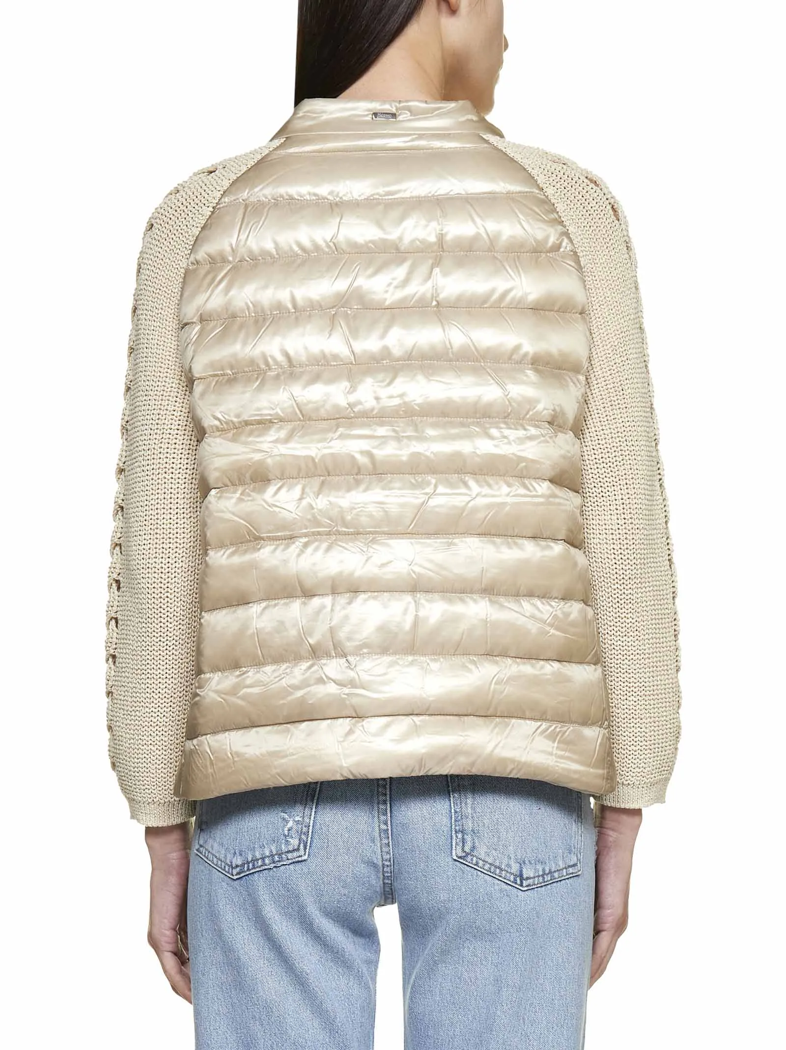 Herno Buttoned Long-Sleeved Padded Jacket
