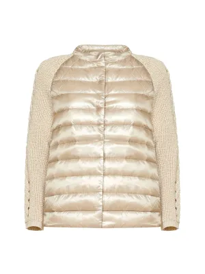 Herno Buttoned Long-Sleeved Padded Jacket