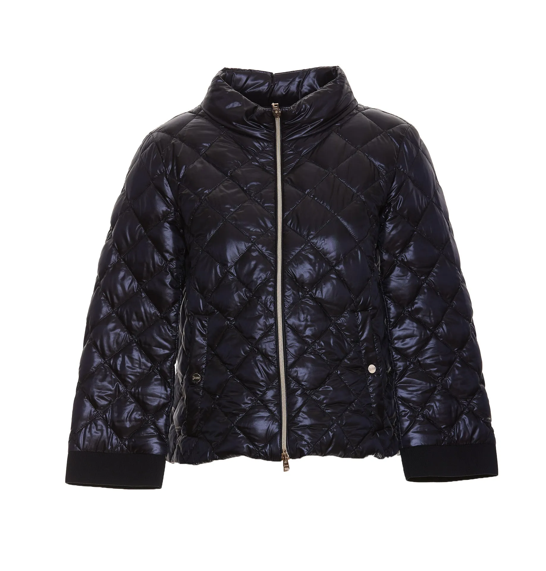 Herno Mock-Neck Quilted Bomber Jacket
