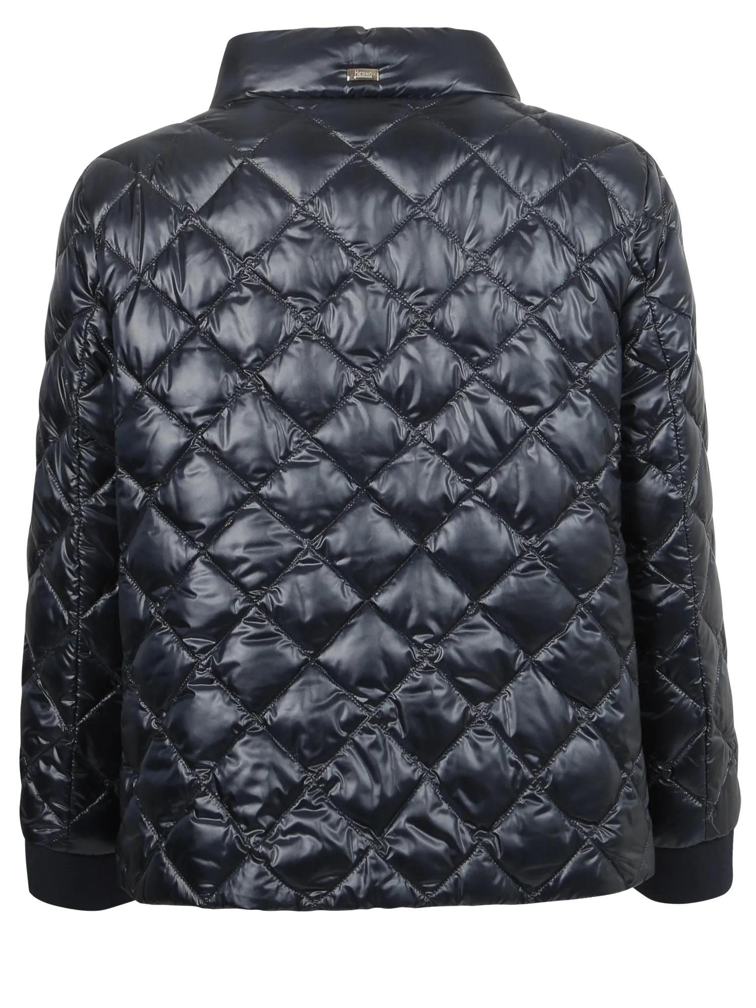 Herno Mock-Neck Quilted Bomber Jacket
