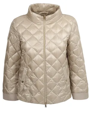 Herno Mock-Neck Quilted Bomber Jacket