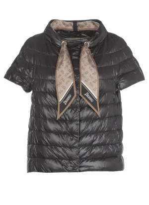 Herno Scarf Detailed Quilted Jacket