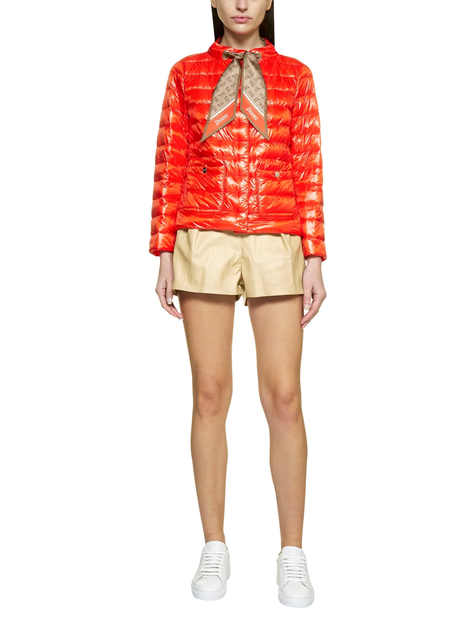 Herno Tied Long-Sleeved Padded Jacket
