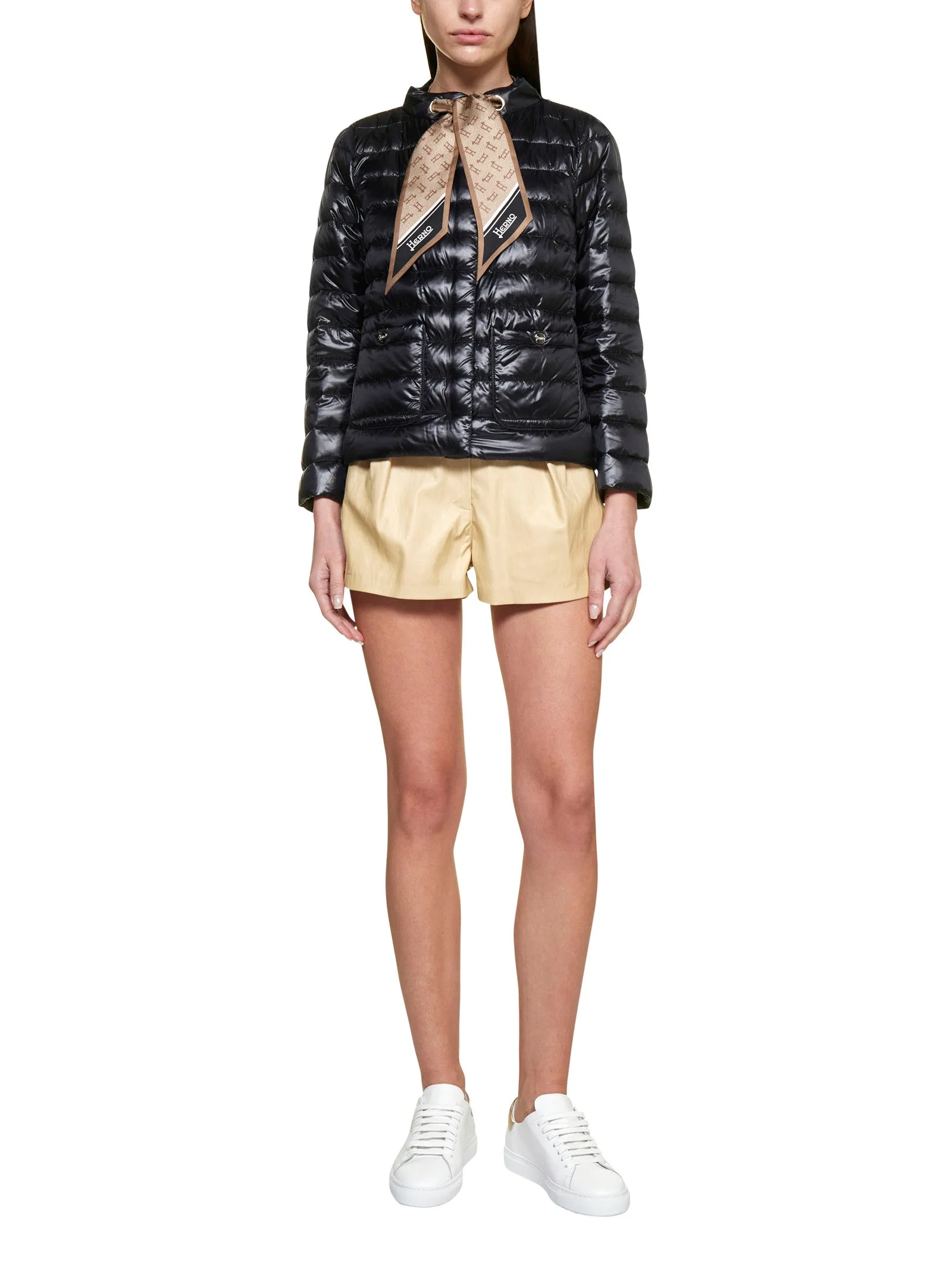 Herno Tied Long-Sleeved Padded Jacket