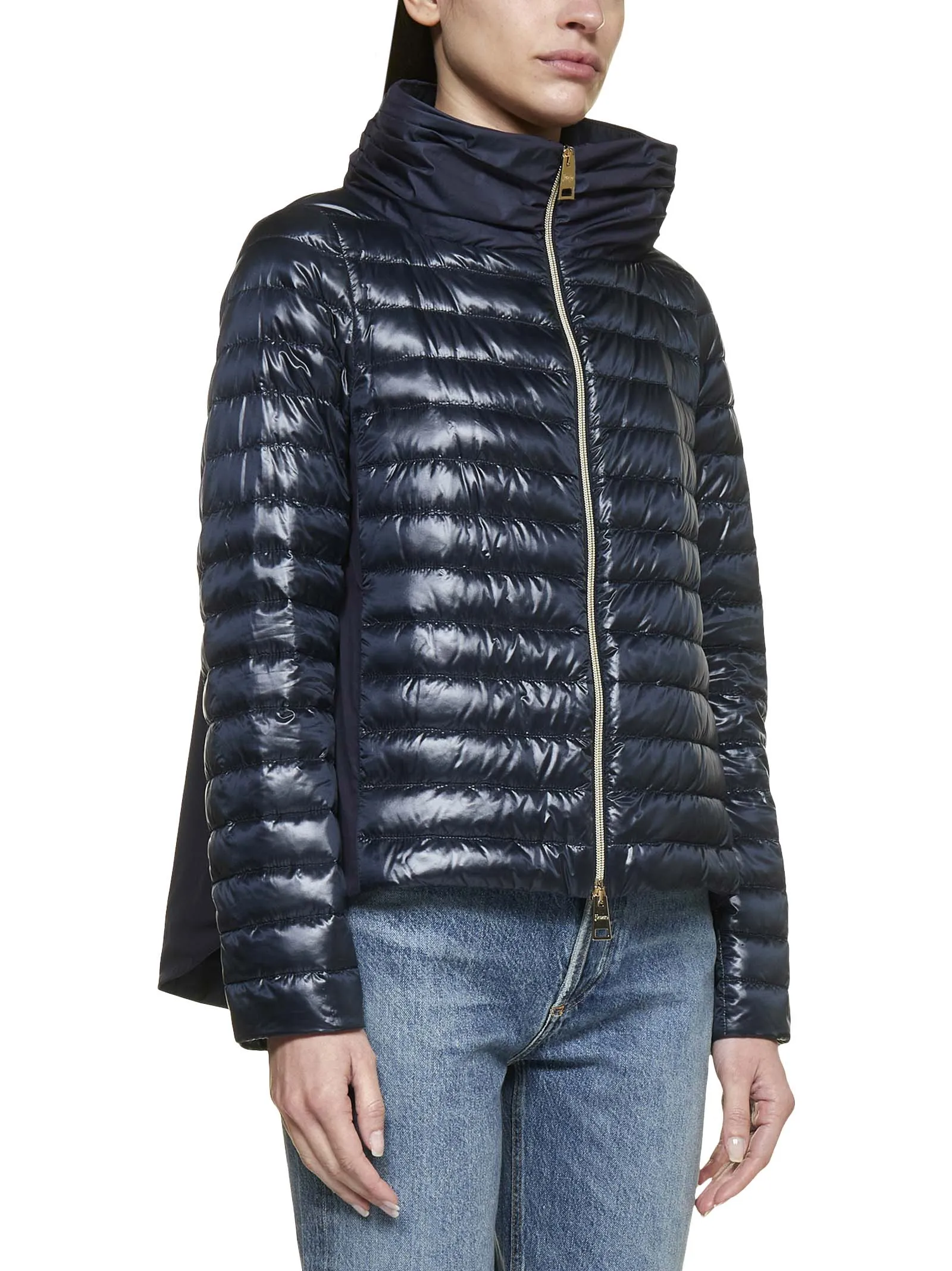 Herno Zip-Up Long-Sleeved Puffer Jacket