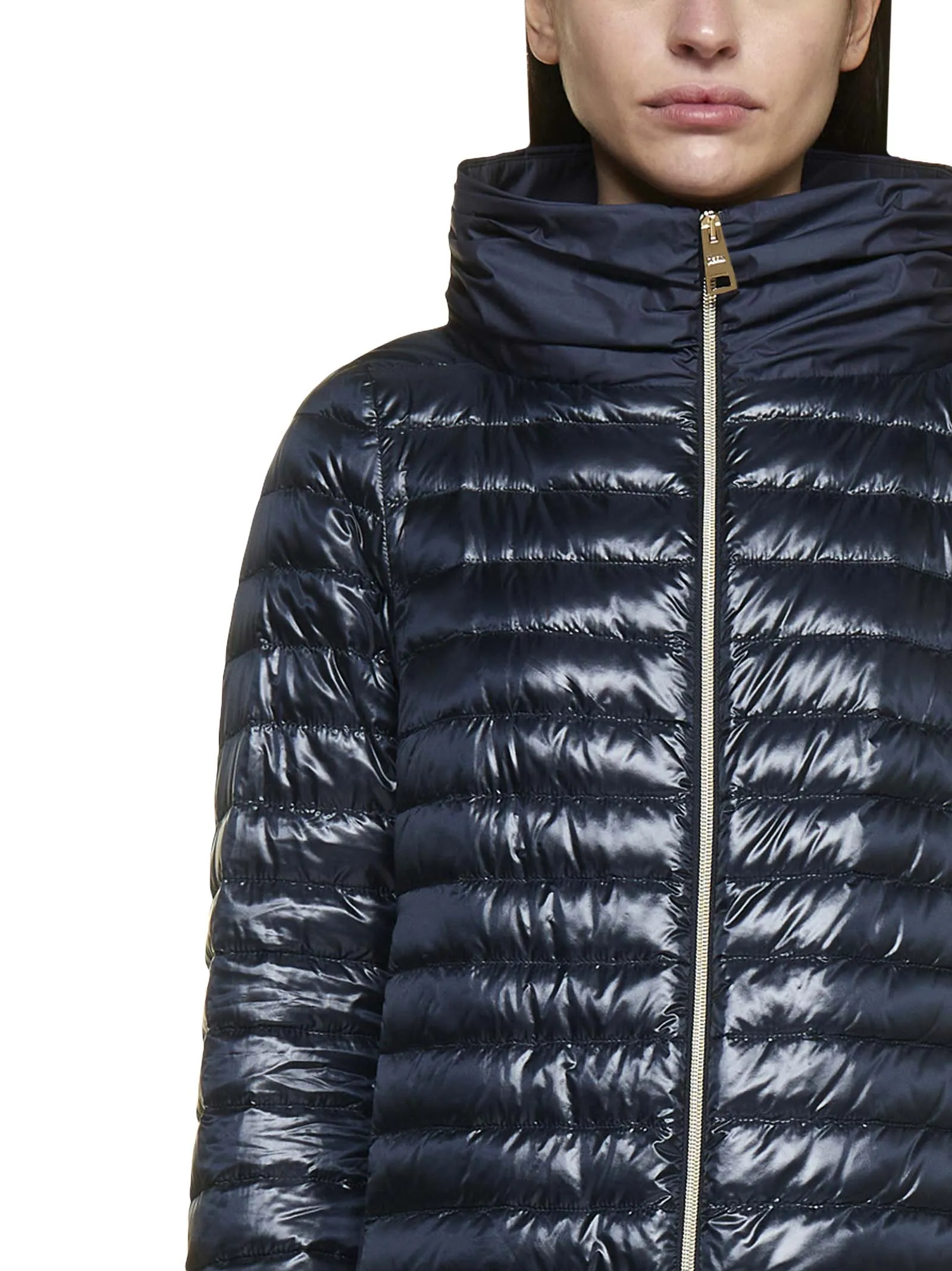 Herno Zip-Up Long-Sleeved Puffer Jacket