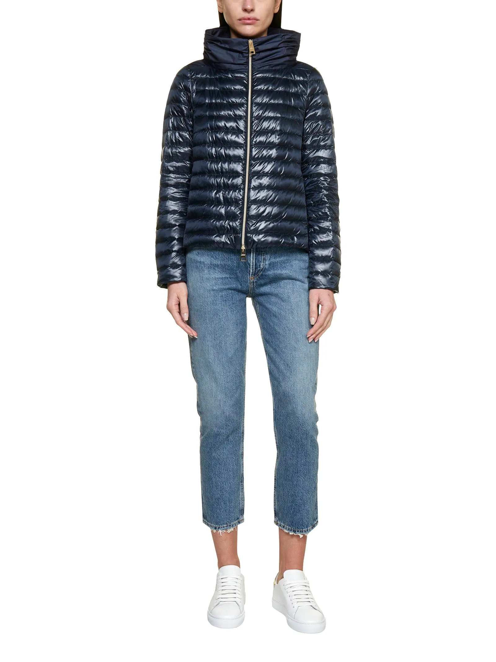 Herno Zip-Up Long-Sleeved Puffer Jacket