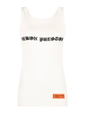 Heron Preston Logo Printed Crewneck Tank Top