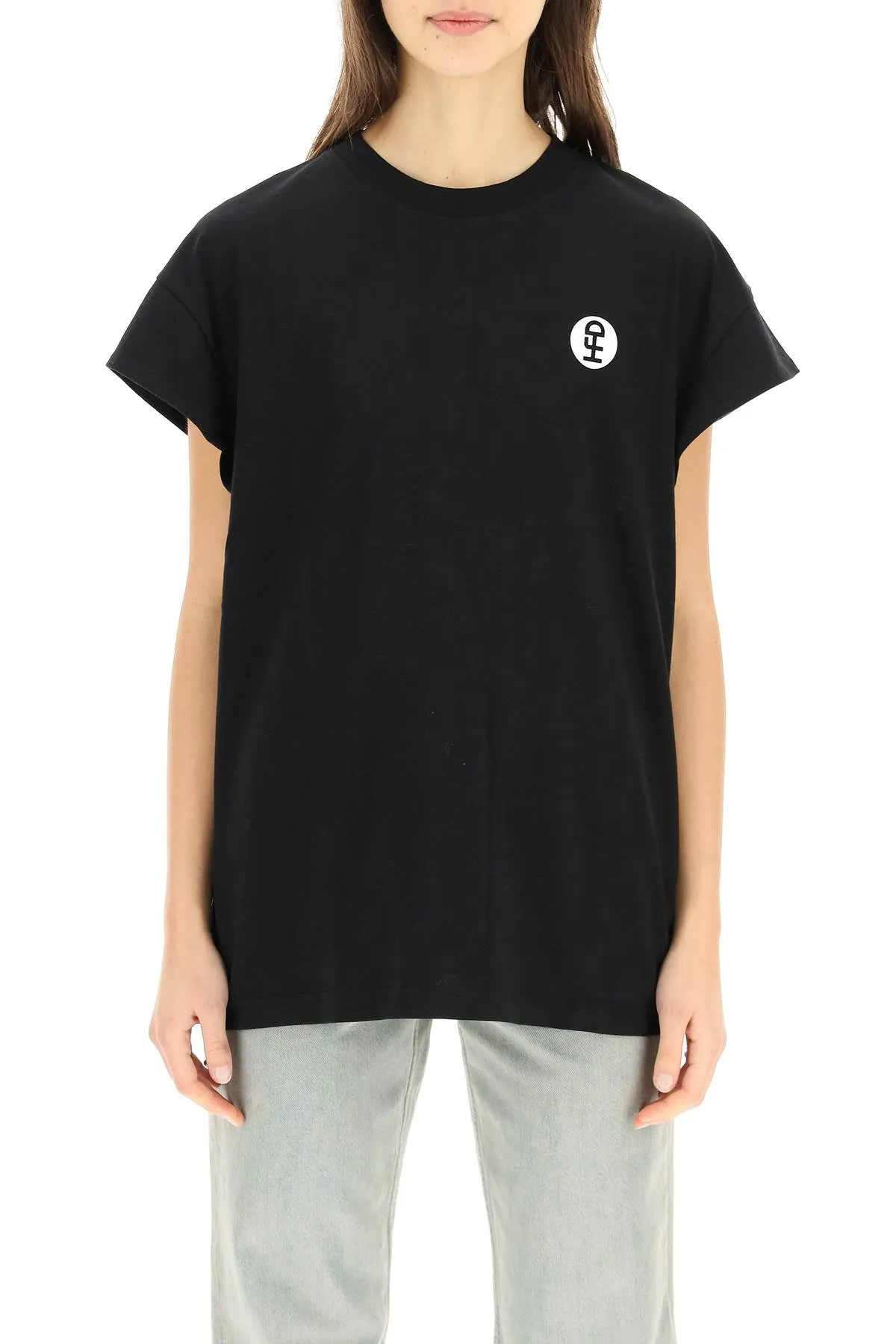Honey Fucking Dijon Logo Print Crewneck T-Shirt