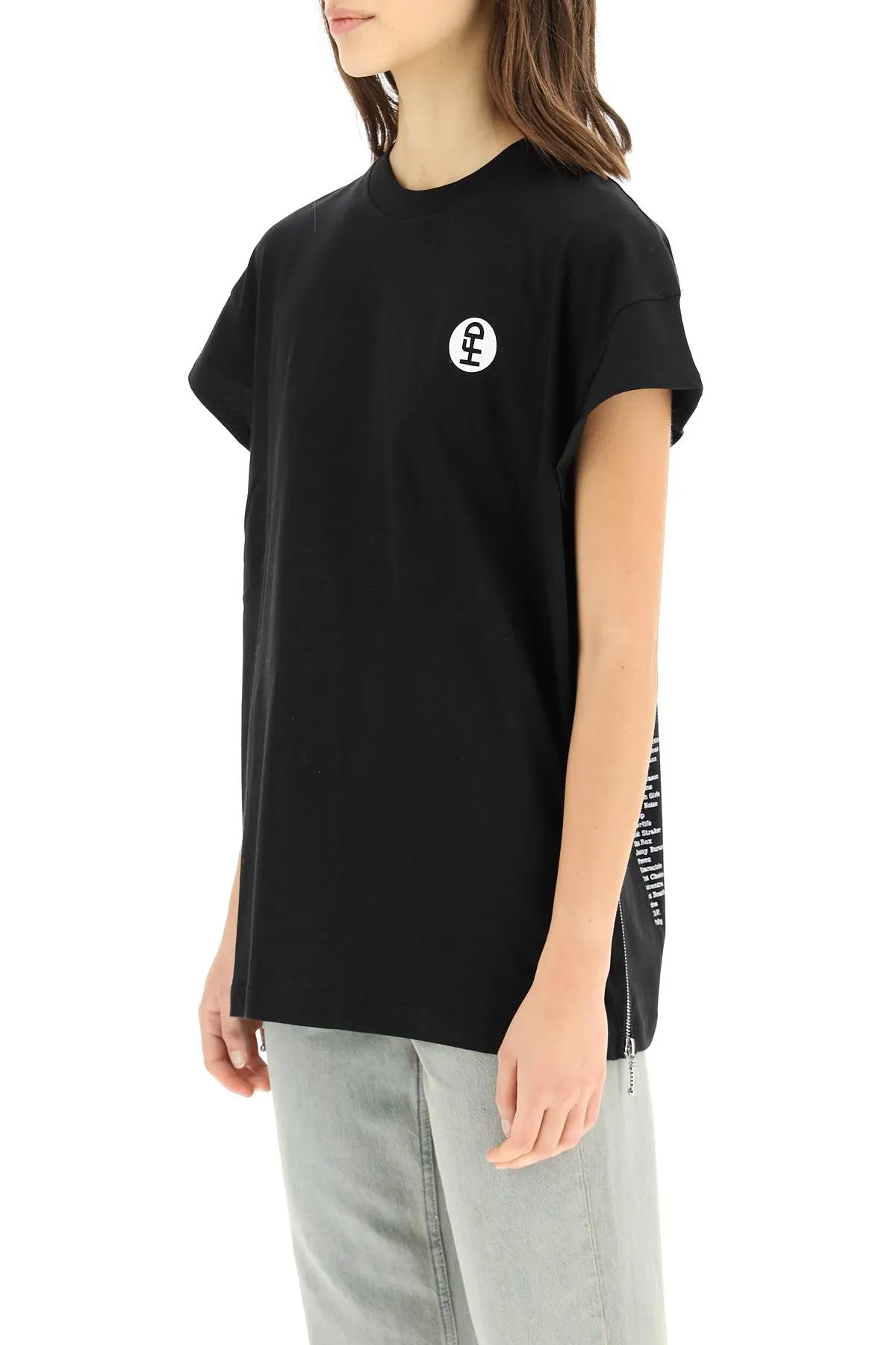 Honey Fucking Dijon Logo Print Crewneck T-Shirt
