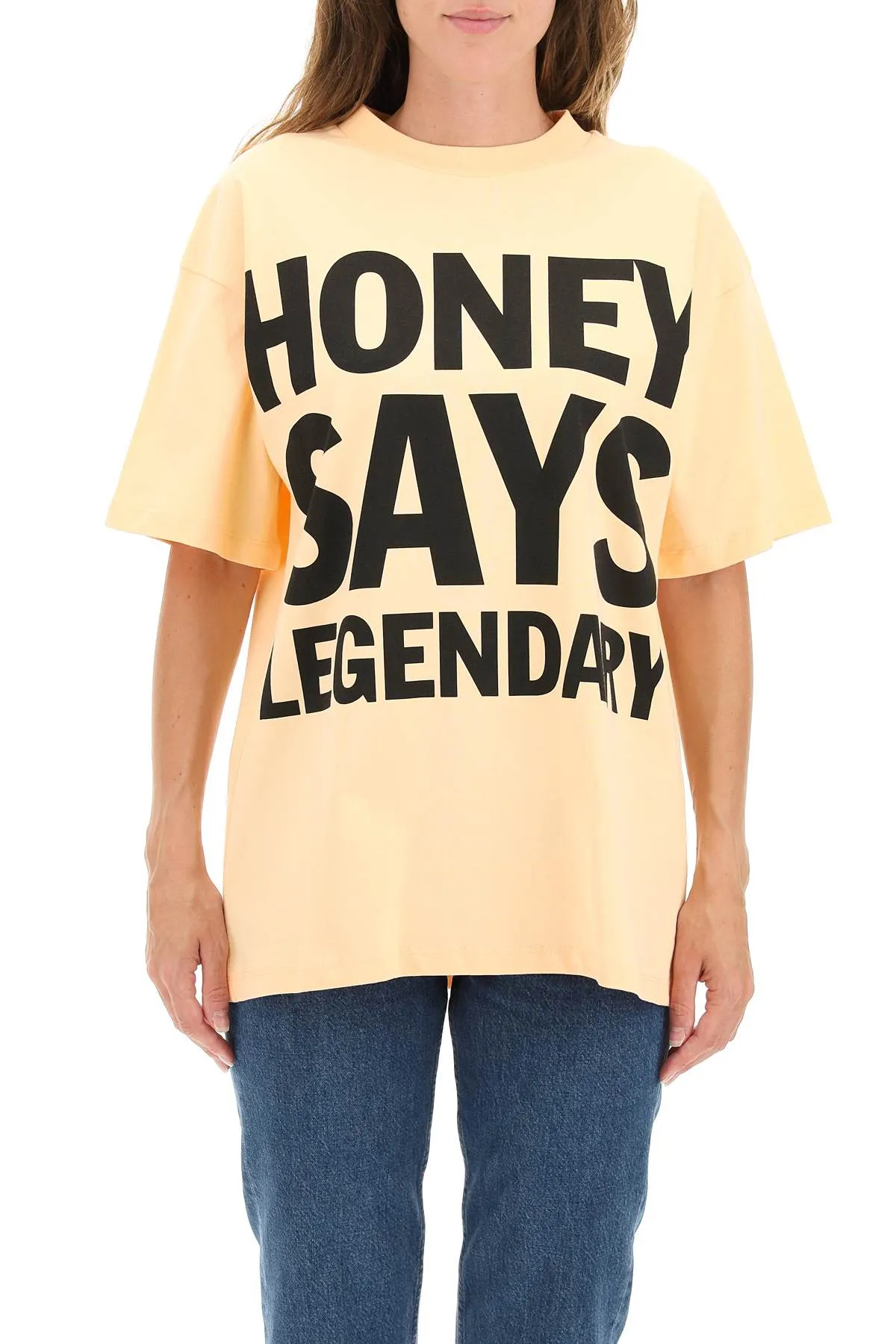 Honey Fucking Dijon Slogan Print Crewneck T-Shirt