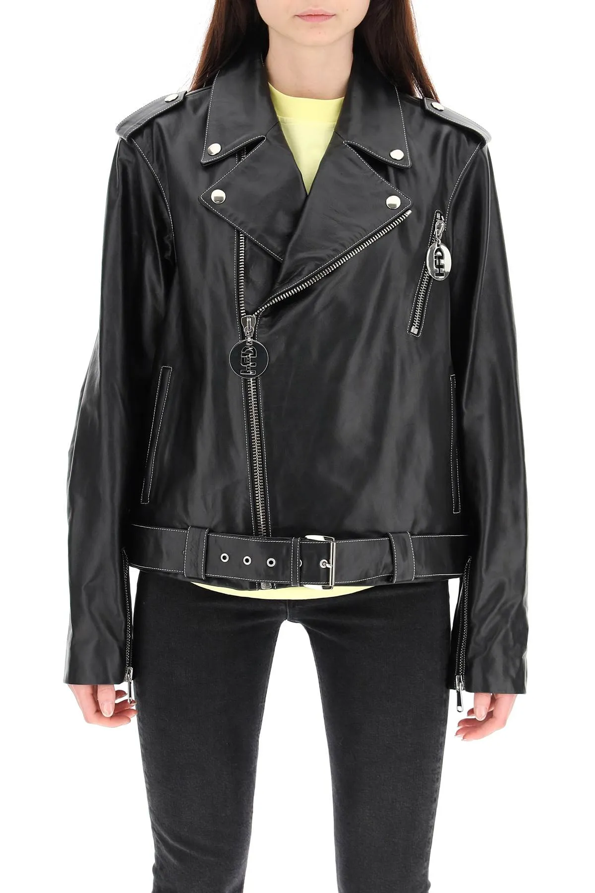 Honey Fucking Dijon Zip-Up Biker Jacket