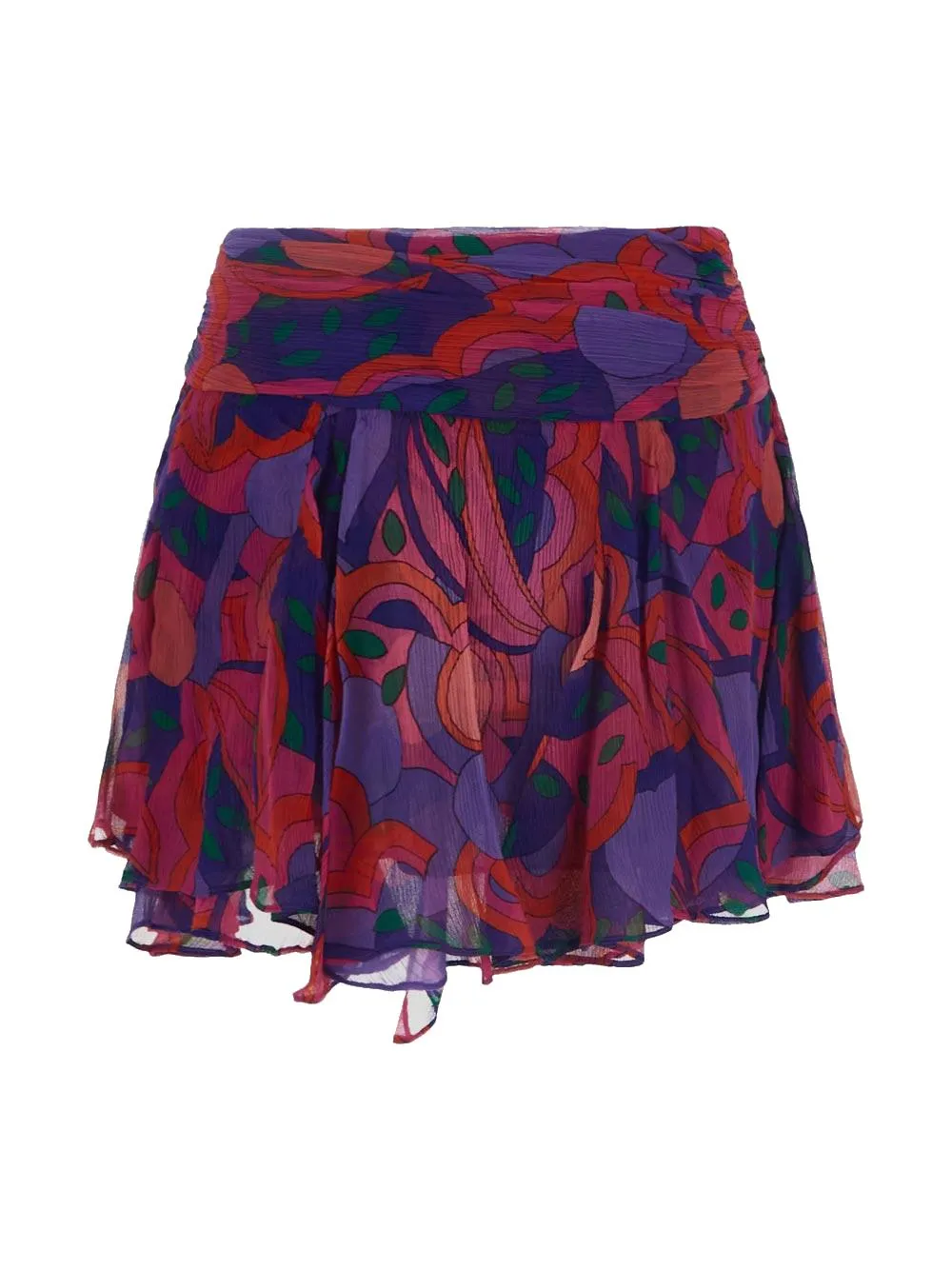 Isabel Marant Allover Printed Flared Mini Skirt