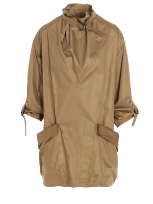 Isabel Marant Buckle Detailed High Neck Dress