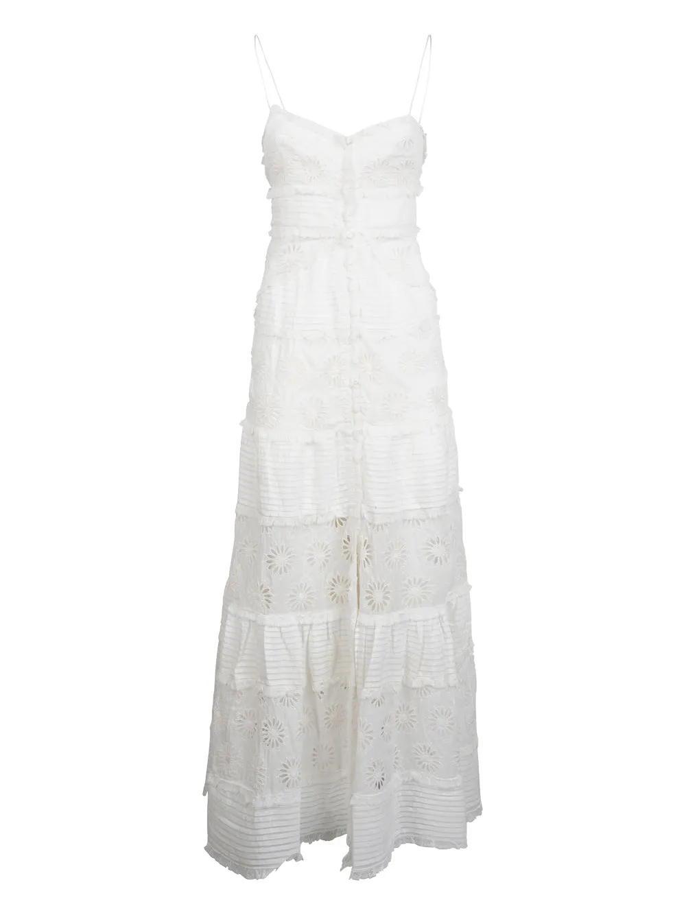 Isabel Marant Embroidered Spaghetti Strap Dress