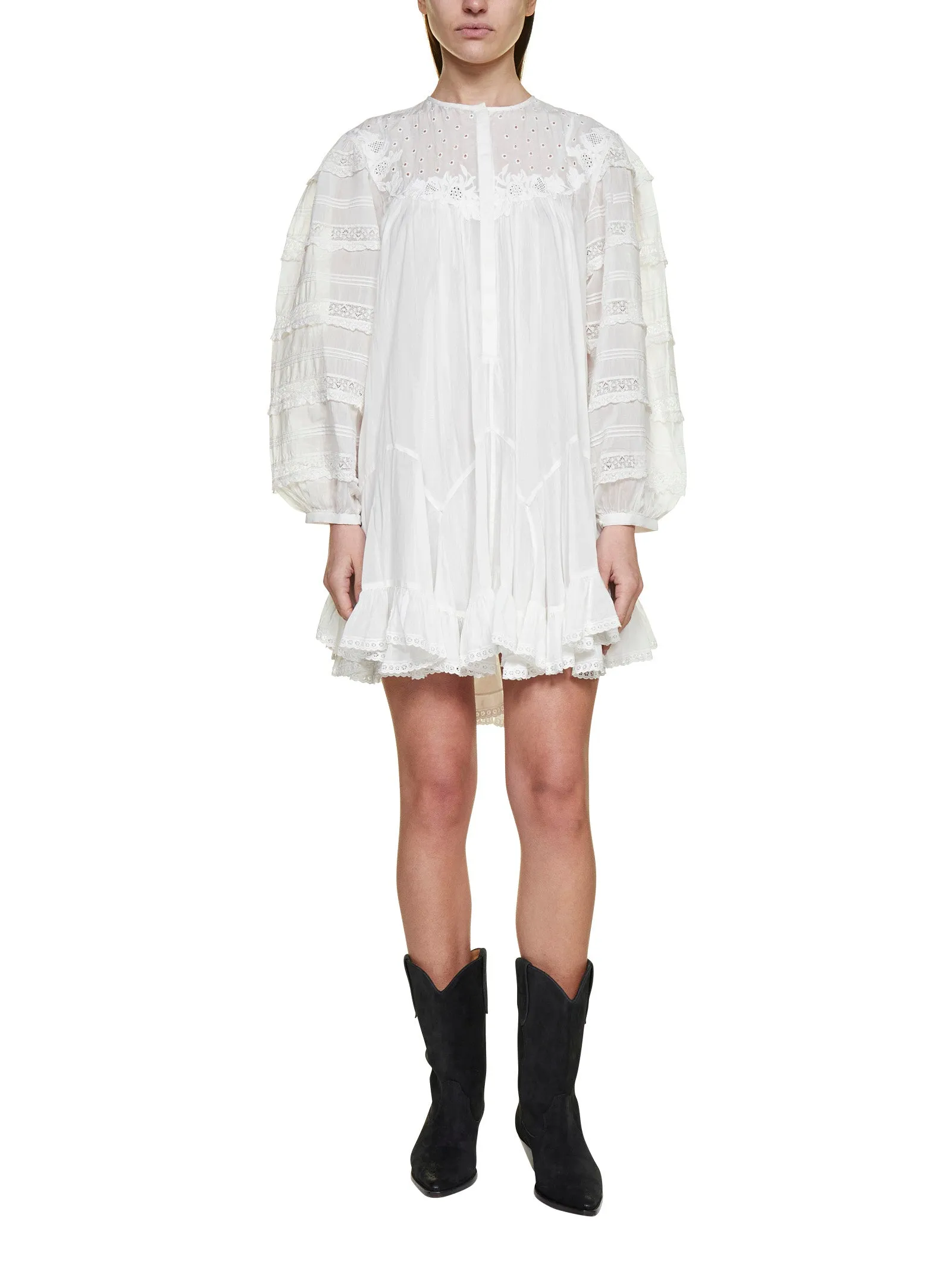 Isabel Marant Gyliane Crewneck Mini Dress