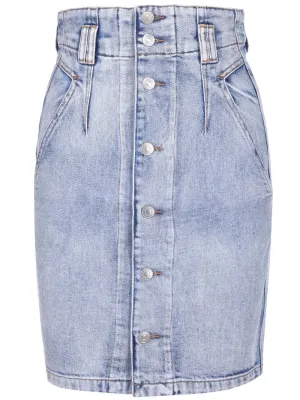 Isabel Marant toile Buttoned Denim Skirt
