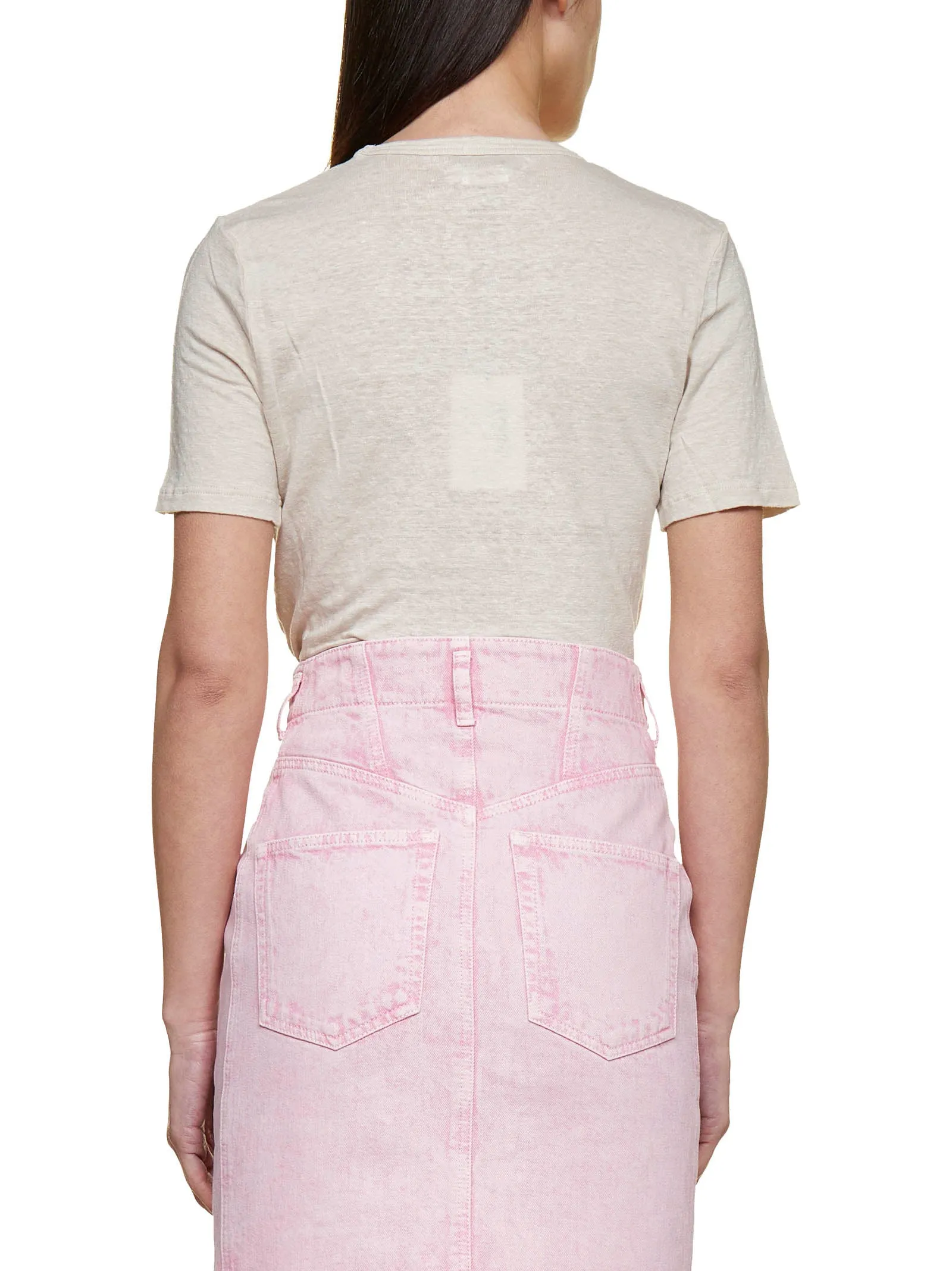 Isabel Marant toile Buttoned Mini Denim Skirt