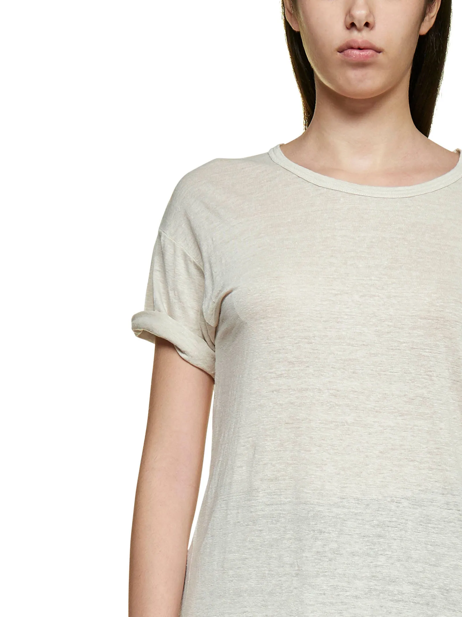 Isabel Marant toile Crewneck Short-Sleeved Top